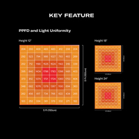 Le panneau Led hydroponique 480 watts Led élèvent la couverture légère 4X4Ft élèvent Led avec la fonction de guirlande