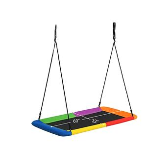 ชิงช้าผ้าสี่เหลี่ยมผืนผ้าแบบพรีเมี่ยมมีลวดลายที่สดใสวัสดุนิ่มแต่ทนทานเป็นของขวัญที่สมบูรณ์แบบสำหรับเด็กที่รักการสวิง - Product Image 6