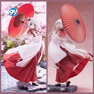 Figura Coleccionable de Anime 2D, Senren <span class=keywords><strong>Banka</strong></span> Yoshino Asakura Miko con Paraguas, Modelo de Chica Anime, Regalo, Manualidades de Plástico - Product Image 2