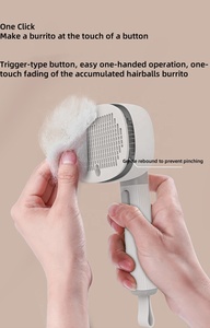 Cepillo de limpieza multifuncional para mascotas 4 en 1 con masaje de vibración de vapor y peine de gato de luz roja con iones de oxígeno negativos - Product Image 6