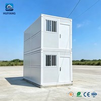 Villa résidentielle modulaire intelligente en conteneur pliable à double étage avec plan de sol et prix