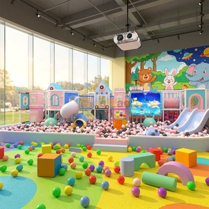 Indoor Playground Soft Play <b>Slide</b> Ball <b>Pool</b> Interactive Projection Building Blocks Customized Size/Design - Product Image 2