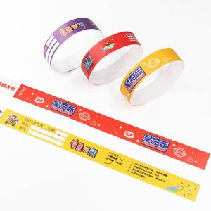 Customized Logo & Color Waterproof Heat Transfer Printed <b>Tyvek</b> Wristbands for Promotional Events - Product Image 4