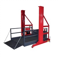 Nouvelle plateforme de déchargement mobile hydraulique à mât vertical pour manutention en hauteur et déchargement de marchandises en surcharge
