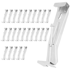 Support de fixation pour gouttière dissimulée de 5, 6, 7, 8 pouces, personnalisé en usine, avec vis et clip de renforcement pour gouttières - Product Image 1