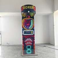 Jeu de rue Amusement Boîte à pièces Automat Jeu de poinçonnage électronique Hit Arcade Boxer Machine de boxe