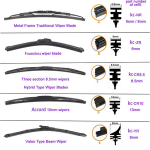 Cần gạt nước kính chắn gió ô tô không khung, tùy chỉnh LELION, bán buôn, chất liệu mềm - Product Image 3