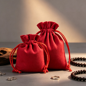 Sac à poussière en velours avec cordon de serrage, logo personnalisé, pochette de rangement en flanelle douce, emballage cadeau pour sac à main, chaussures, vêtements, accessoires - Product Image 6