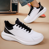 Nouvelles baskets d'hiver respirantes pour hommes, style plateforme plate, chaussures de sport et de course pour la marche en extérieur, souples et robustes