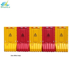 Barrière de contrôle des foules en HDPE, remplie d'eau, flexible, réfléchissante prismatique haute intensité, protection IP65, signalisation de sécurité routière - Product Image 5