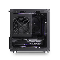 Boîtier d'ordinateur JONSBO C6 MATX, MESH sur quatre côtés avec 3 ventilateurs, alimentation ATX Type-C sur le devant, compatibilité avec les cartes graphiques de 200 à 255 mm