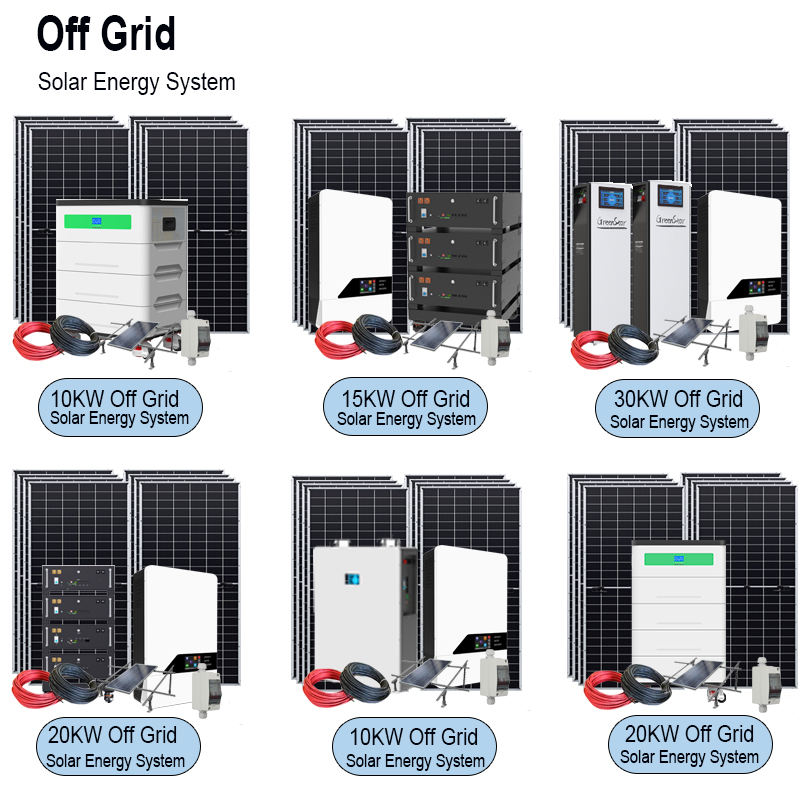 5kw 10kw 15kw 20kw 30kw Off-grid Photovoltaic Solar System Complete Set ...