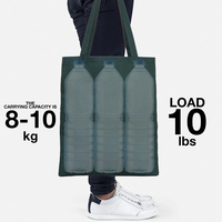 Bolso Tote de Lona con Logo Personalizado en Oferta con Diseño de Color en Contraste Bolsa de Compras de Algodón Reutilizable para Regalo Promocional
