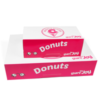 Boîtes d'Emballage Personnalisées avec Logo, Écologiques et Aptes au Contact Alimentaire pour Gâteaux, Biscuits, Pains, Pâtisseries, Donuts et Macarons