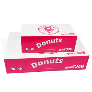 Custom Design Logo Eco Friend Food Grade Printing Foldable <strong>Cake</strong> Food Cookie Bread Pastry Donut Macaron Paper Packaging <strong>Boxes</strong> - Product Image 1