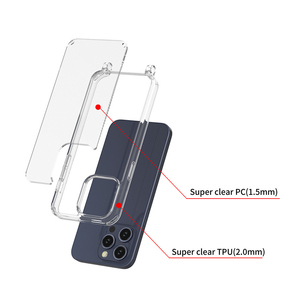 Lanière transparente pour <span class=keywords><strong>iPhone</strong></span> <span class=keywords><strong>13</strong></span> 14 15 lanière étui de téléphone pour <span class=keywords><strong>iPhone</strong></span> 16 17 bandoulière crochet transparent étui de téléphone avec trou pour sangles - Product Image 2