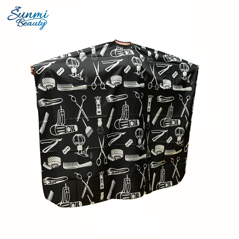 Парикмахерская накидка для салона красоты, черная пластиковая нейлоновая накидка для парикмахерской по заводской цене