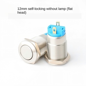 220V Rated Voltage 1NO <b>Switch</b> IP65 Protection Stainless Steel 12mm Size - Product Image 2