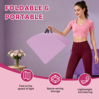 Tapis de protection pliable pour l'entraînement de danse et l'exercice, rembourrage pour barre de pole dance avec poignées de transport et tapis en mousse