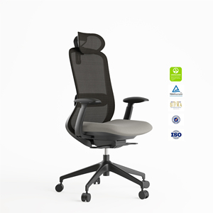 Chaise de bureau ergonomique <span class=keywords><strong>KOHO</strong></span>& moderne à dossier haut en maille avec base en aluminium pivotante à bas prix - Product Image 1
