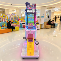 Machine de jeu d'arcade de cyclisme pour enfants à monnayeur, jeu vidéo de course à pédales pour centre de divertissement, centre commercial, FEC
