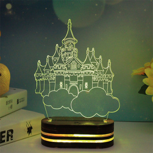 Romantic Heart Light LED Night Light 3D Light <strong>Table</strong> Lamp Birthday Gift Kids' Bedroom Decoration - Product Image 3