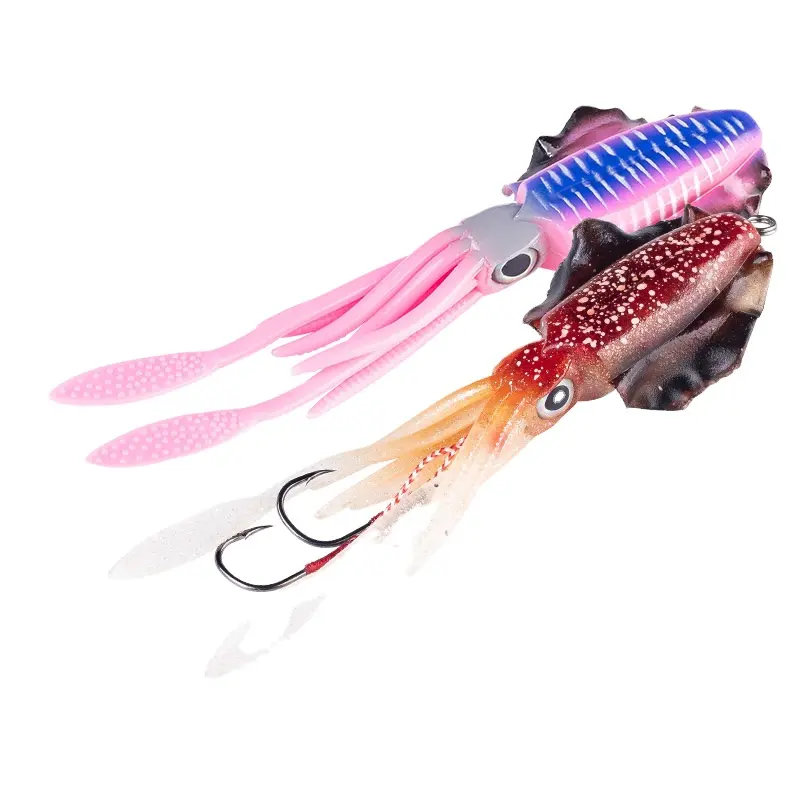 8805 New Sea Fishing Lure Sinking Soft Octopus Lure 150mm Squid Bait Different Lips Wobblers Soft Bait Fishing Tackle