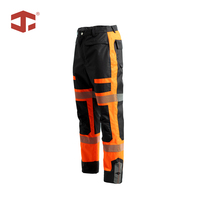 Pantalon de travail haute visibilité JIADE pour homme, pantalon cargo réfléchissant Ripstop, multi-poches, boucle pour marteau, vêtements de travail pour la construction et la circulation routière