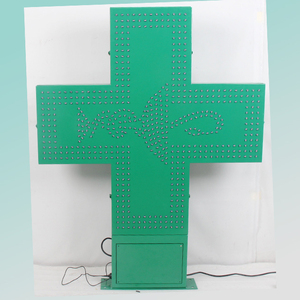 Ce RoHS ngoài trời 102x80cm Double Sided màu xanh lá cây đèn flash LED chữ thập dấu hiệu dược Màn hình hiển thị - Product Image 4