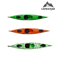 Chine usine en gros personnalisé meilleur kayak de mer simple vente en gros Sit-in Design pour une utilisation par une personne en manque et rivière et mer 4.2M