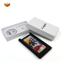 Boîte d'Emballage de Téléphone Vide avec Logo Personnalisé pour iPhone 7 8 Plus X XS 11 12 13 14 15 16 Pro Max, Emballage Universel Blanc