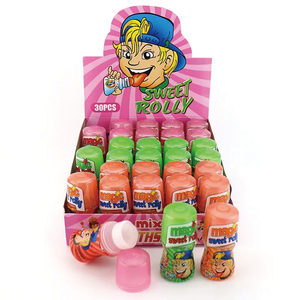 Bonbons liquides en forme de boule à lécher amusants, saveurs de fruits mélangés halal en gros - Product Image 1
