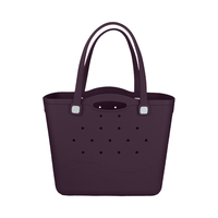 Sac fourre-tout de plage pour femme, vente en gros d'usine, en EVA imperméable, durable et réutilisable, sac à main d'été avec logo brodé personnalisé