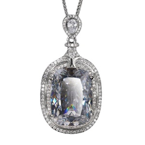 Wholesale 12*16mm Black Gray Cubic Zirconia Eco-friendly Copper Pendant Jewelry Vintage <b>Locket</b> Necklace for Women Daily Wear - Product Image 1