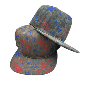 Vintage <strong>Hats</strong> Wholesale Custom Snapback Cap High Quality Fashion Rubber Print Star Logo Green Gorras Fitted <strong>Hat</strong> Flat Brim for Men - Product Image 1