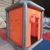 Tentes personnalisables de haute qualité pour le bain et la désinfection Colonne gonflable en PVC pour tente gonflable Tente de décontamination
