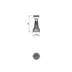 Bouteille en plastique LDPE/HDPE pour cosmétiques OEM, 20 ml, ronde, avec buse filetée, joint conique à picots et spatule, vente en gros - Product Image 4