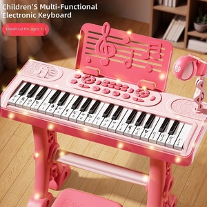 Teclado de Piano Electrónico <span class=keywords><strong>para</strong></span> Niños Pequeños, Instrumento Musical <span class=keywords><strong>para</strong></span> Principiantes, Juguete Educativo <span class=keywords><strong>para</strong></span> el Aprendizaje Temprano en Casa <span class=keywords><strong>para</strong></span> Niñas Pequeñas - Product Image 1