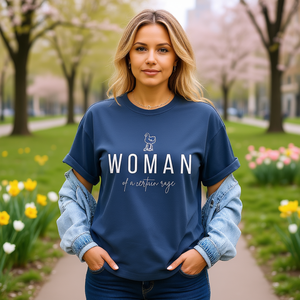 Maglietta grafica Woman Of A Certain Rage da donna a maniche lunghe, girocollo, vestibilità ampia, casual, in jersey 100% cotone - Product Image 2