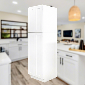 American Home Kitchen Standard Large Capacity <b>White</b> Pantry <b>Cabinet</b> Wooden Tall <b>Cabinet</b> RTA Kitchen Pantry <b>Cabinet</b> for <b>Storage</b> - Product Image 1