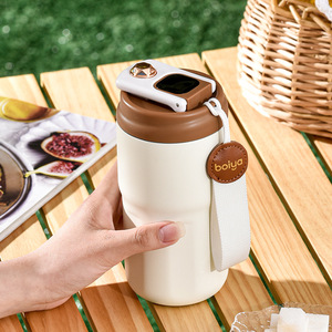 Boiya Smart Coffee Mug 316 Stainless Steel Temperature Display Vacuum Flask For Outdoor Use - Product Image 1