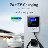 DIBOEV Nouvelle borne de recharge pour voiture électrique 22KW Type2 GBT 32A, station de recharge murale intelligente pour maison connectée, J1772 7KW/11KW pour ID4 6 BYD