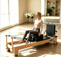 Reformer Pilates en Bois de Frêne de Haute Qualité pour Studio – Équipement d'Exercice en Bois d'Érable à Vendre