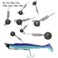 Nouvelles têtes plombées Flexhead 5g-50g à visser pour leurres de pêche au brochet en mer/lac/rivière, appâts souples