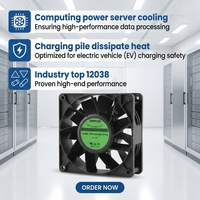 Elektrischer DC Bürstenloser Axiallüfter PWM FG 120x120x38mm PBT-Flügel Modell 12038 Hergestellt in China für Energiespeicherschrank EV