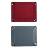 Plateau de rangement multifonctionnel pliable en similicuir PU de qualité supérieure pour montres, bijoux et lunettes