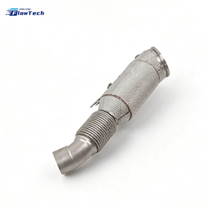 ท่อดาวน์ไปป์สแตนเลส T304 แบบไหลสูง พร้อมแผ่นกันความร้อน สำหรับ BMW B58 3.0T - Product Image 2
