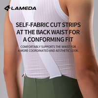 LAMEDA Cuissard de cyclisme pour hommes LAMEDA Seamless Compression 4D Cushion Anti-Shock Breathable Summer Bib Shorts