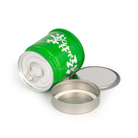 Boîte Matcha Moderne Personnalisée 30g Bleu Noir Blanc Vert Couleur Vontage Boîte Matcha En Gros 50 Grammes Avec Couvercle