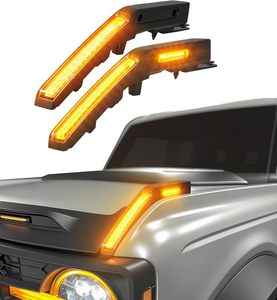 Luces LED para Manija de Capó, Luces de Visión Trasera para Ford <span class=keywords><strong>Bronco</strong></span> 2021 <span class=keywords><strong>2022</strong></span> 2023 2024 2025, Accesorios, Kit de Luces Antiniebla, Conexión y Uso - Product Image 1